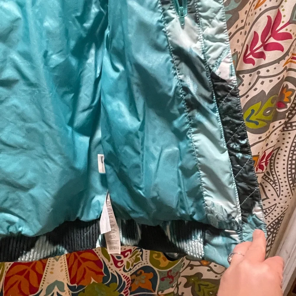 Merrell Silversun Featherless Puffer Hoodie, mountain landscape print - Picture 8 of 9